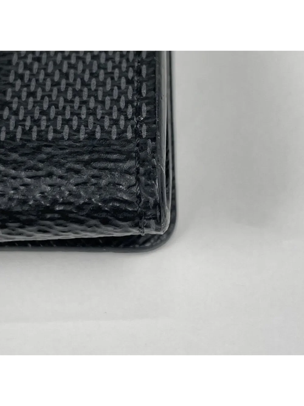 Louis Vuitton Envelope Business Card Holder Case Damier Graphite Black